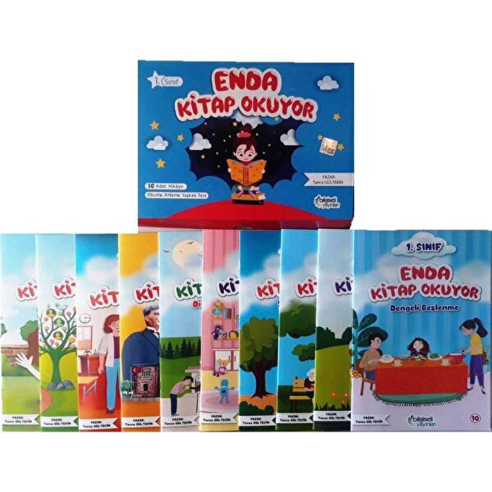 1.sınıf Enda Kitap Okuyor 10 Kitap Öykü Seti+Testkitapçığı Öykü Kitapları Fiyatı