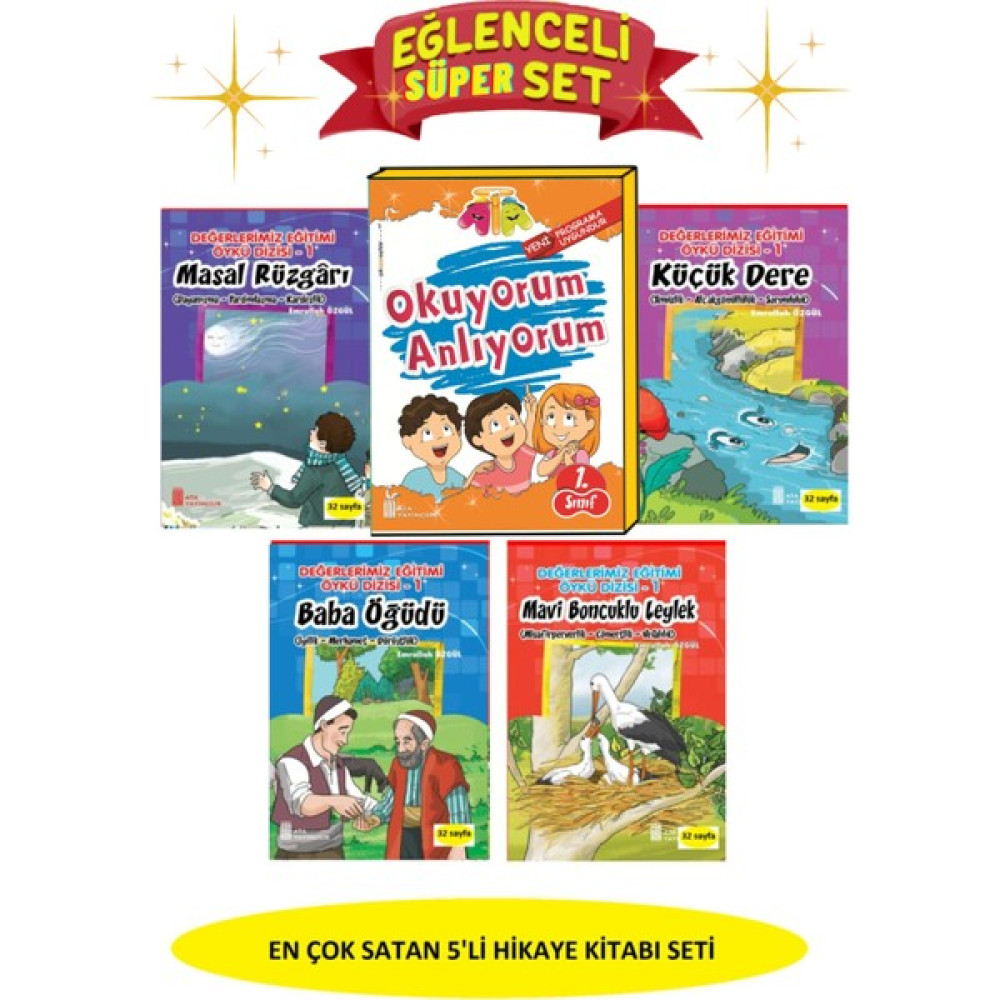 1.sınıf Okuyorum Anlıyorum Hikaye Seti (En Çok Satanlar) Çocuk Masal Fiyatı