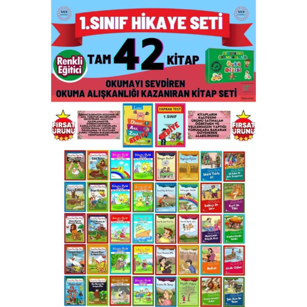 1.sınıflar Için Okumayı Sevdiren Rengarenk Öykü Seti Çocuk Masal Fiyatı