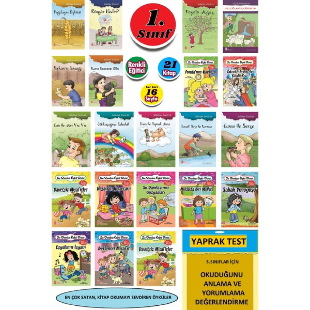 1.ve 2.sınıflar Için Kitap Okumayı Sevdiren 20 Adet Öykü Kitabı(En Çok Satanlar) Çocuk Masal Fiyatı