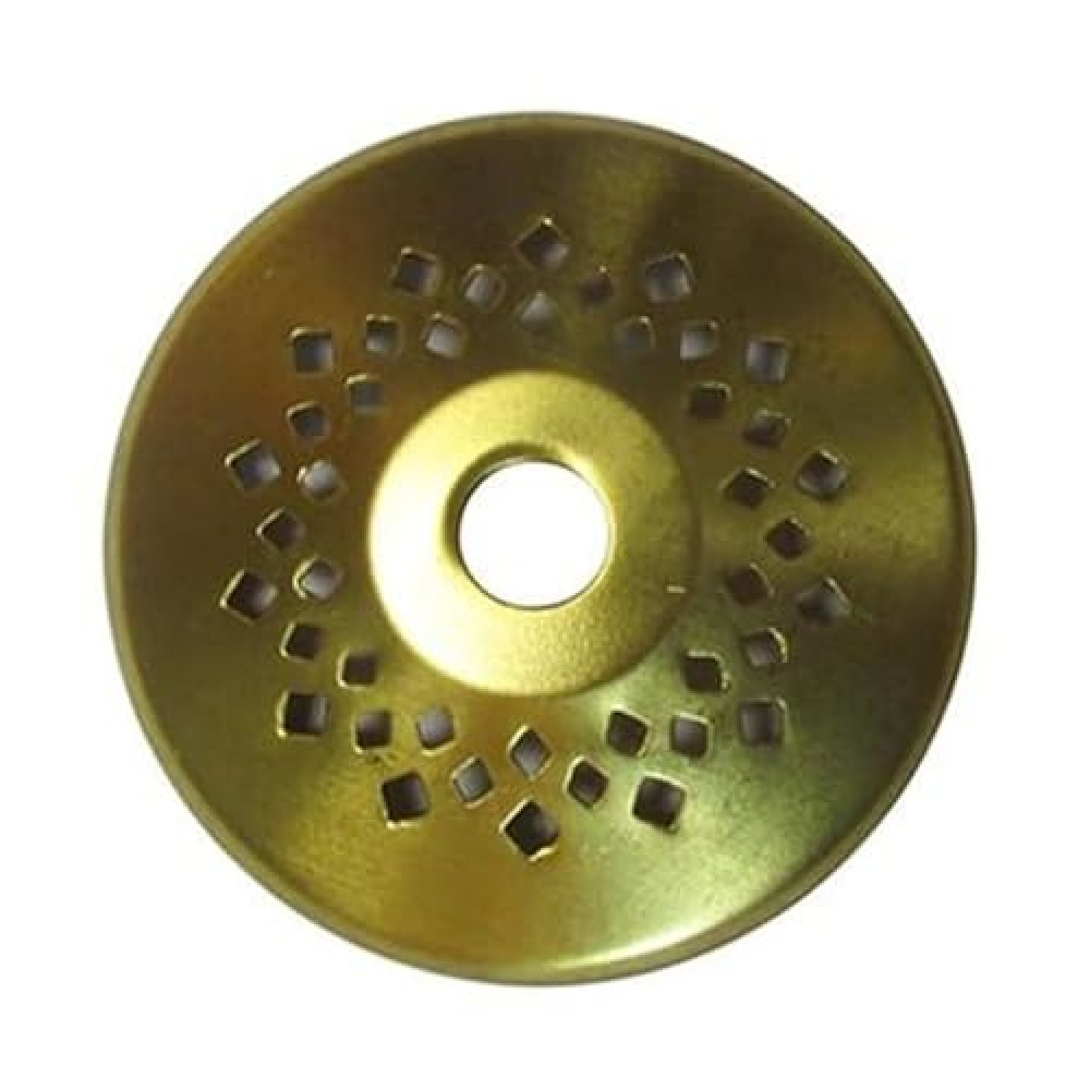 2 1/2" Round Brass Vented Vase Cap for Lamps, Crafts, and Hobbies