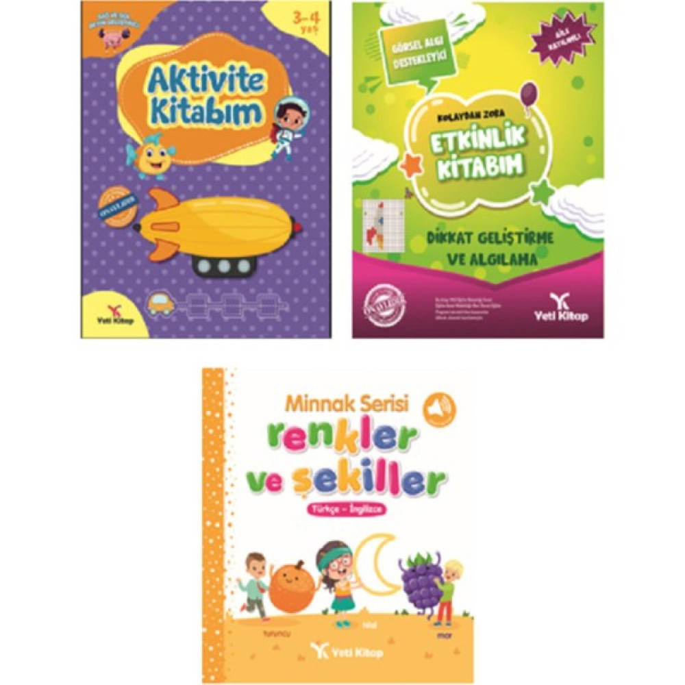 2 - 4 Yaş Beyin Geliştirme Etkinlik Seti Zihinsel Gelişim Kitapları Fiyatı