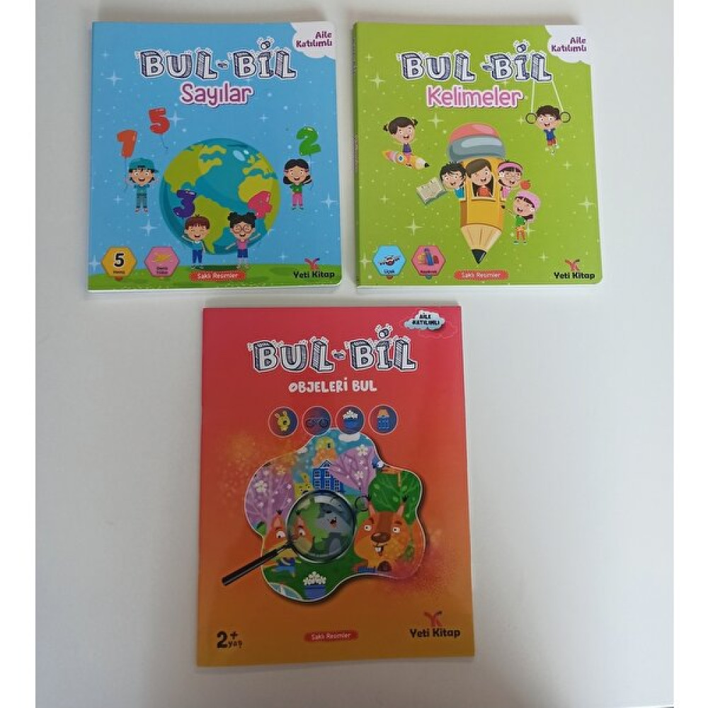 2-4 Yaş Bul-Bil Etkinlik Kitap Seti (3 Kitap) - Feyyaz Ulaş (Ciltli) Zihinsel Gelişim Kitapları Fiyatı