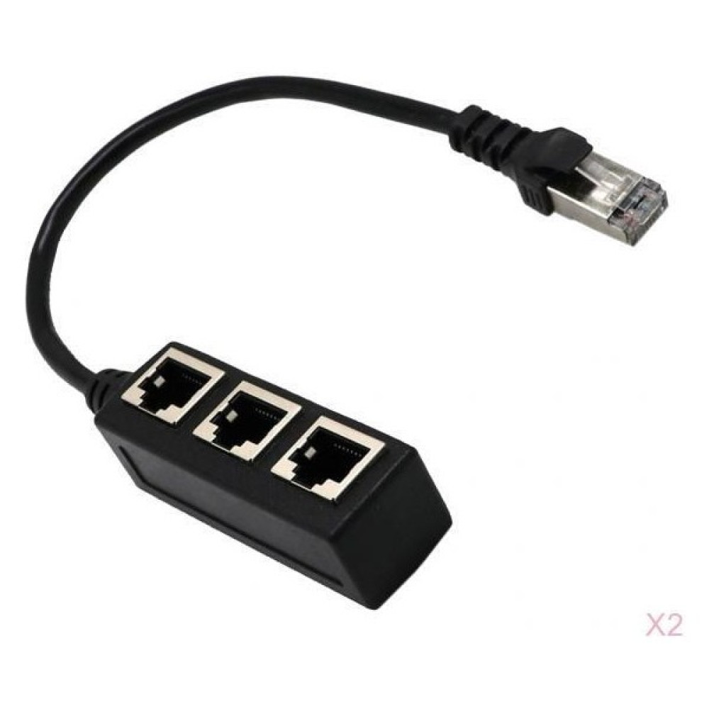 2 Adet 1 Ila 3 Ethernet Lan Ağ Kablosu Splitter 3 Yollu Genişletici Adaptörü(Yurt Dışından) - 224 Network Aksesuarları Fiyatı