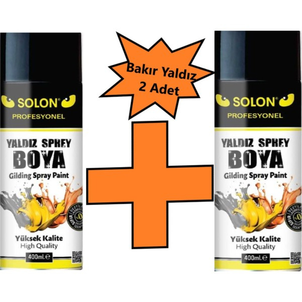 2 Adet Bakır Yaldız Sprey Boya 400 Ml - 0 Oto Boyaları Fiyatı