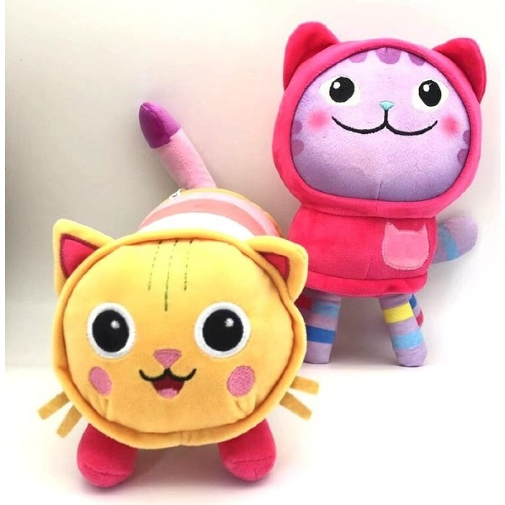 2 Adet Gabby Dollhouse Gülen Kedi Yumuşak Oyuncak (Yurt Dışından) - Renkli Peluş Oyuncaklar Fiyatı