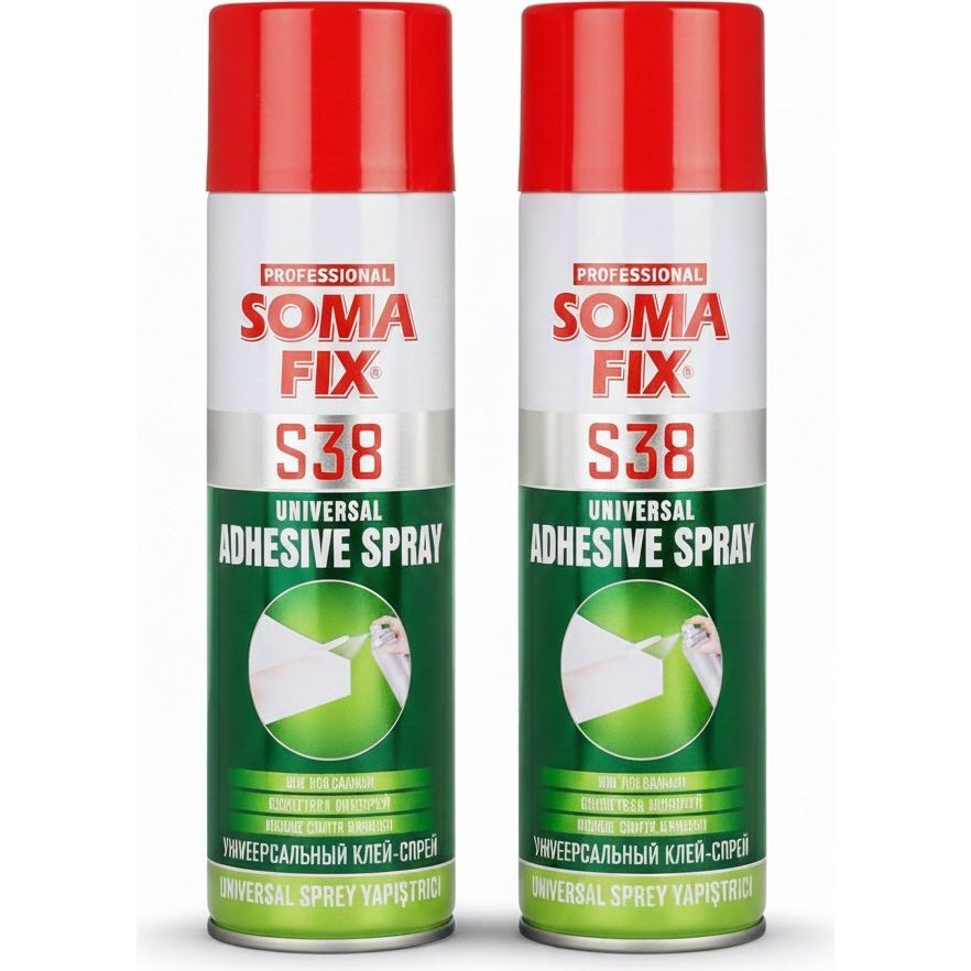 2 Adet Somafix Genel Amaçlı Tekstil Sünger Yapıştırıcı Sprey S38 Diğer Fiyatı