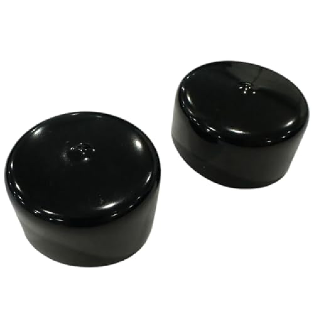 2-Inch Rubber Wheel Hub Trailer Bearing Dust Cap Plug Grease Cover (2 Pack)