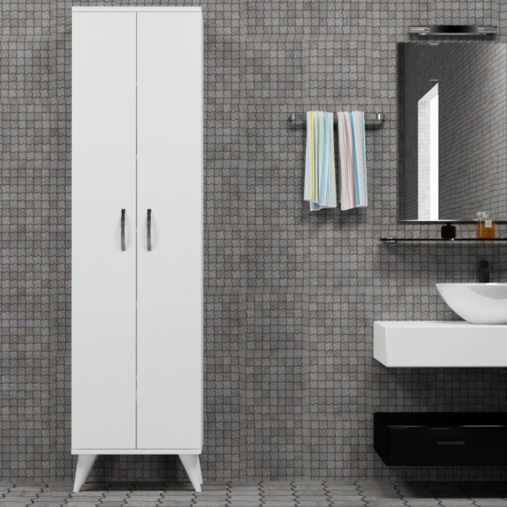2 Kapili 49Cm Banyo Dolabi Beyaz - Bdl0101 Gardrop & Dolap Fiyatı