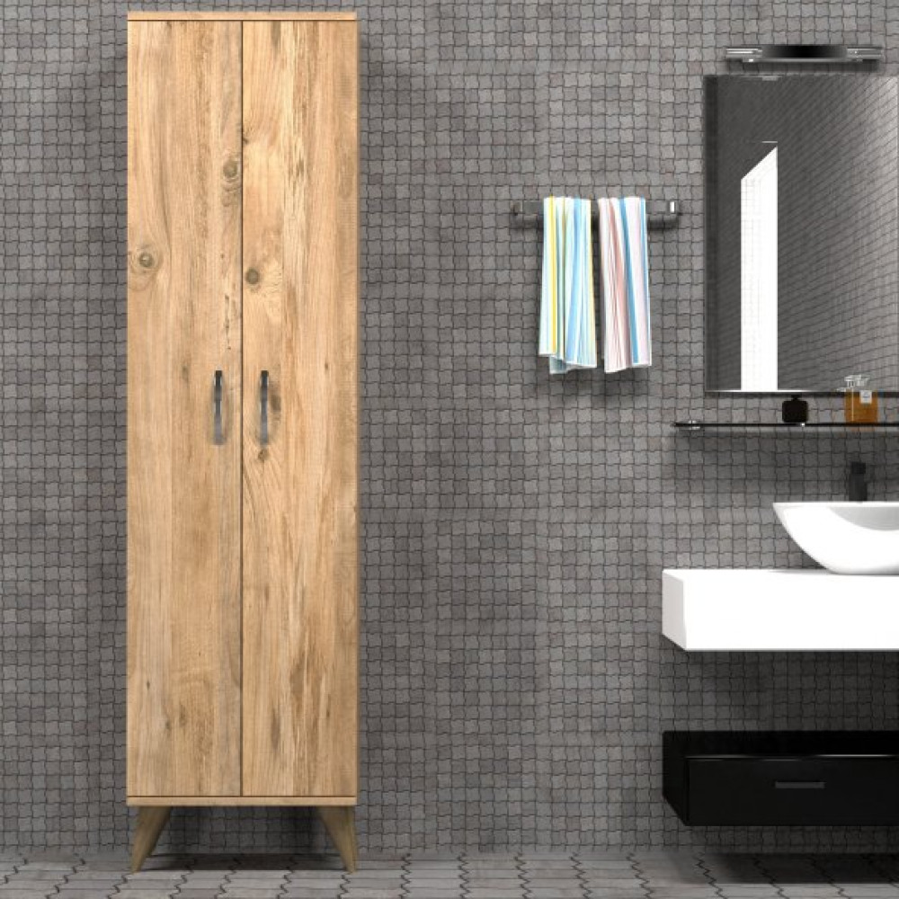 2 Kapili 49Cm Banyo Dolabi Cam - Bdl0102 Gardrop & Dolap Fiyatı