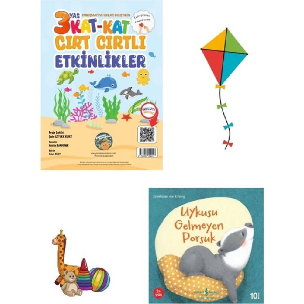 2 Kitap Set- 3 Yaş Cırt Cırtlı Etkinlikler ve Iş Kültür U.ykusu Gelmeyen Porsuk Okul Öncesi Eğitici & Öğretici Kitaplar Fiyatı