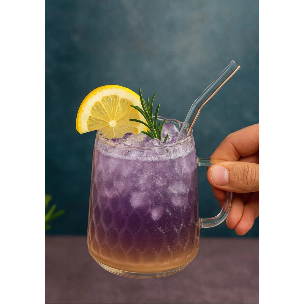 2 Li Borosilikat Cam Kulplu Pinterest Damla Model Bardak Kupa 300ML - Şeffaf Fincan / Bardak / Kahve Takımı Fiyatı