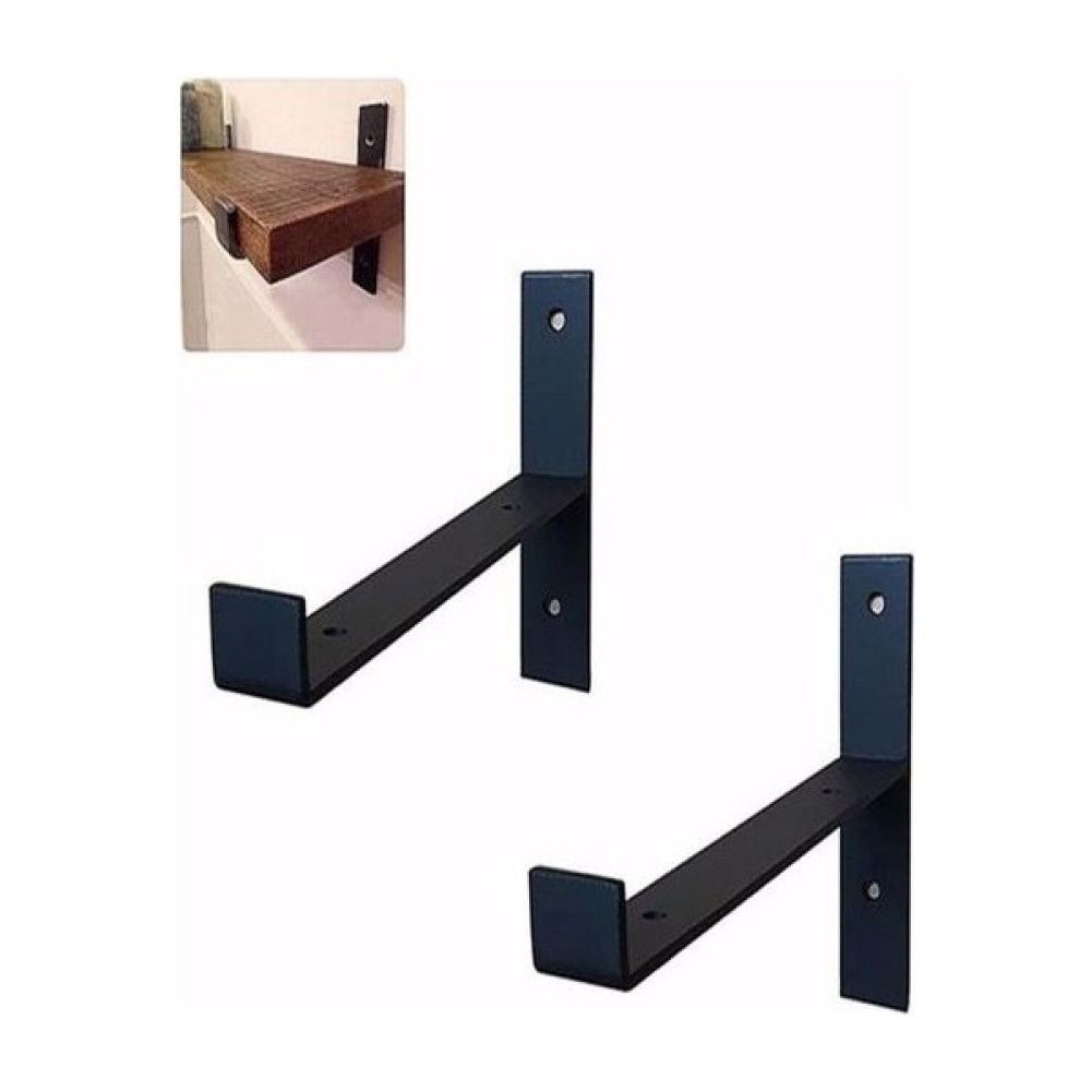 2 Li Raf Ayağı 25 cm Derinliğinde Raflara Uygun Raf Ayağı - Siyah Kitaplık - Duvar Rafı & CD / DVD Rafı Fiyatı