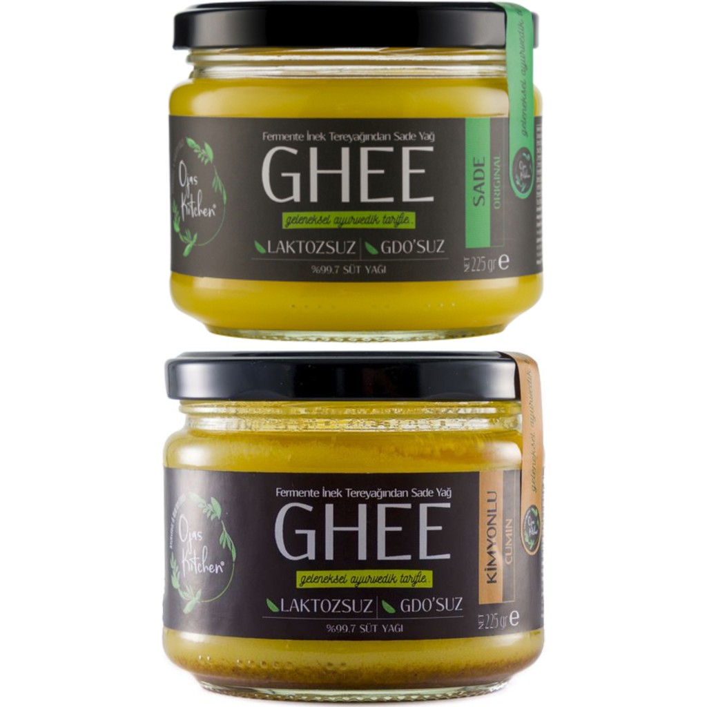 2 Li Sade Ghee Kimyonlu Ghee Sade Yağ 225 gr Laktozsuz Kazeinsiz Gdo Suz Saf Yağ - 450 gr Diğer Fiyatı