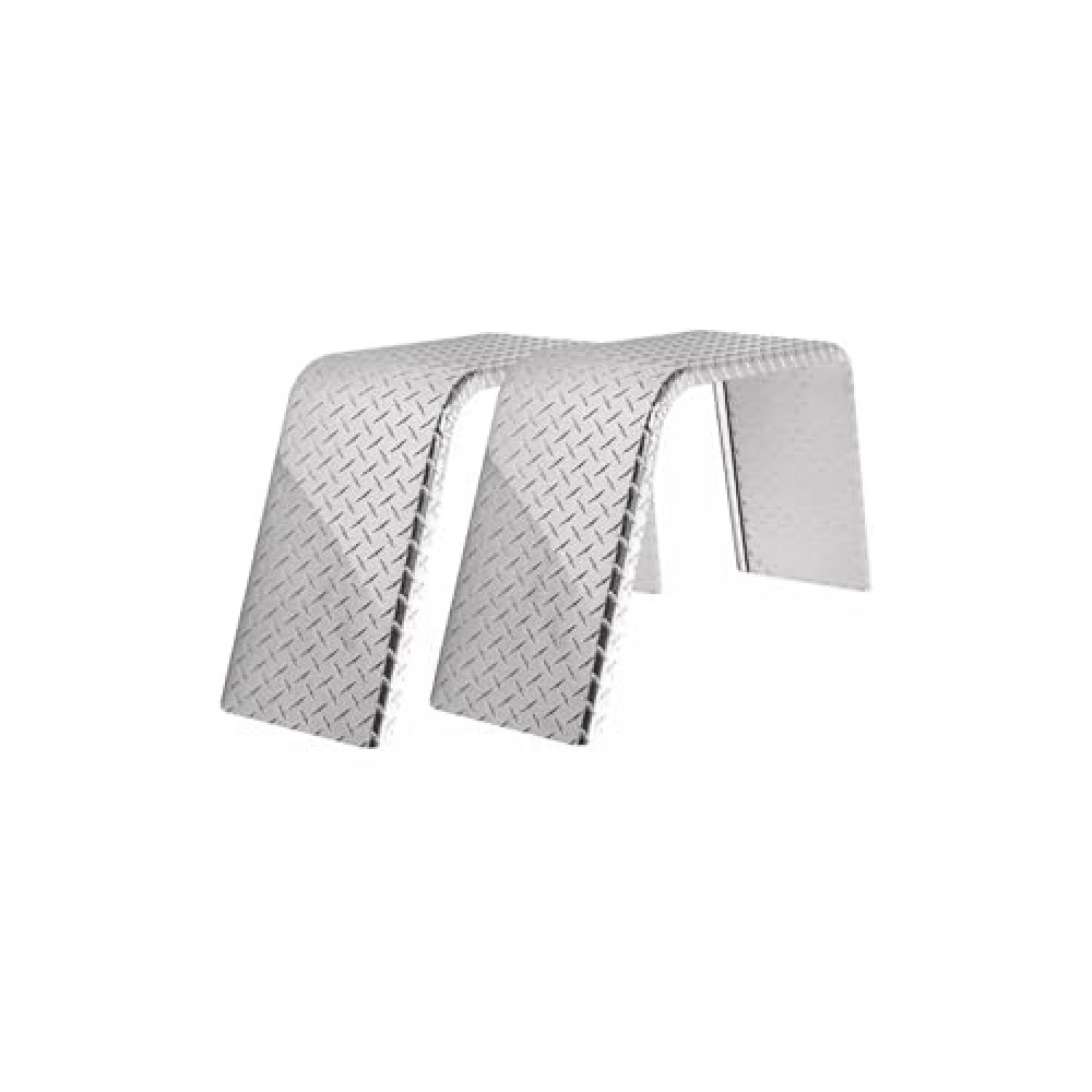 2-Pack Aluminum Diamond Plate Trailer Fenders | Flat Top Trailer Fender 10" X 36" X 18" | Car Hauler Trailers | Cargo Trailers | utility Trailers