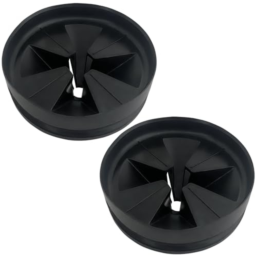 2 Pack Garbage Disposal Splash Guards Sink Baffle Replacement-Removable Quiet Collar Drain Plugs-Waste Disposer Accessories-3 3/8"
