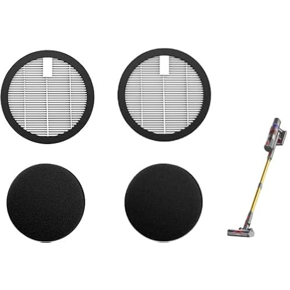 2 Pack HEPA Filter and 2 Pieces of Sponge for AceVac 11 Vacuum Cleaner
