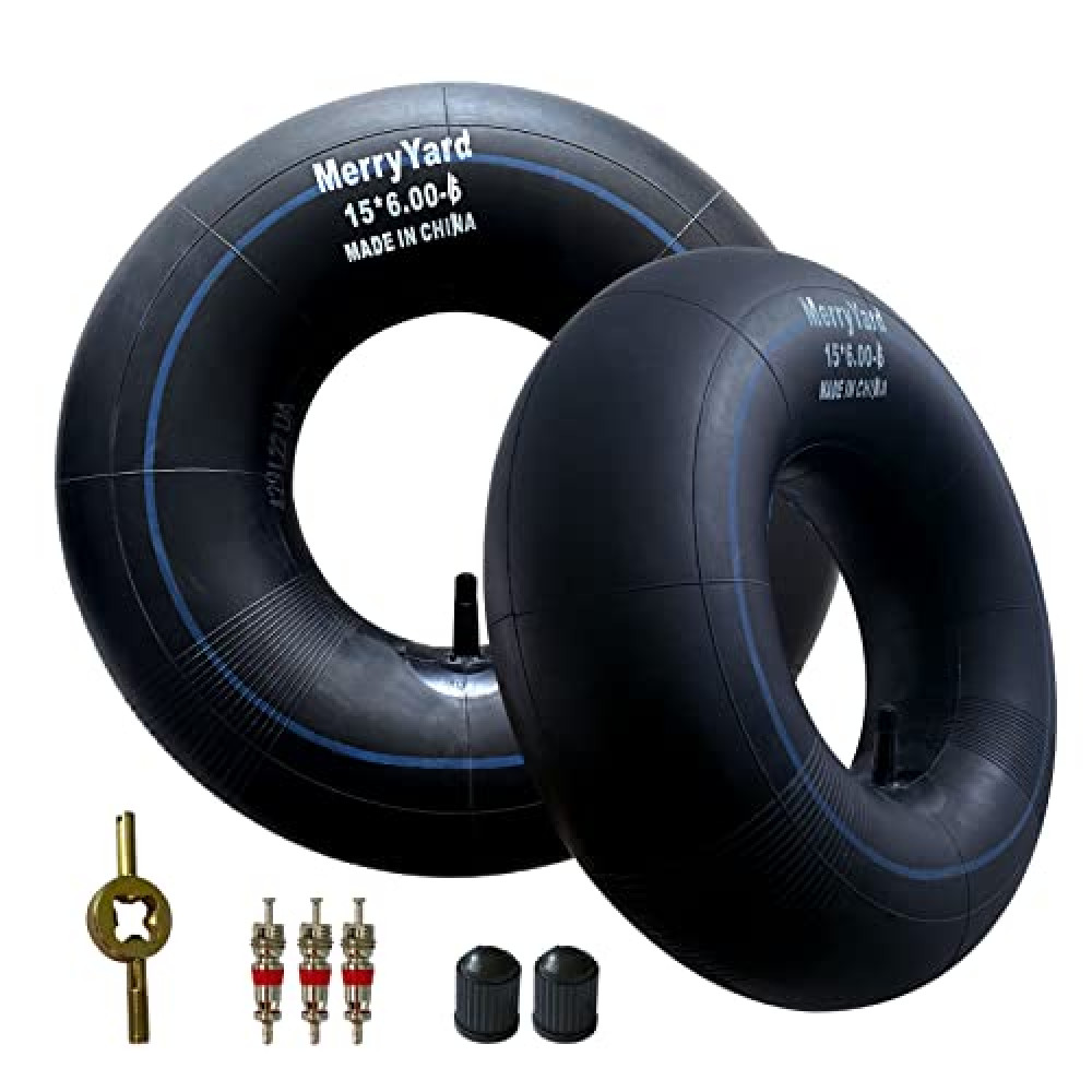 (2-Pack) Premium 15x6.00-6" Inner Tubes with TR-13 Straight Valve Stem - for Lawn Mower, Snow Blower, Riding Mowers, ATVs, Go-Karts, Golf Carts - Heavy-Duty Replacement Inner Tube,600-6,6.50-6,5.30-6 Tires Fiyatı