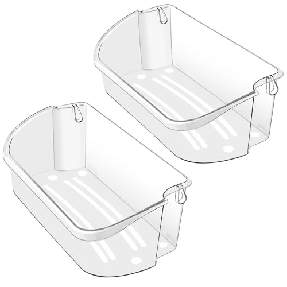 2 PACK Upgraded 240356402 Refrigerator Door Bin Replacement for Frigi.daire Refrigerator Door Shelf Parts LFSS2612TF0 LFSS2612TE0 FFSS2615TE0 FFSS2615TS0 AP2549958 Door Shelf Shelves By AMI PARTS