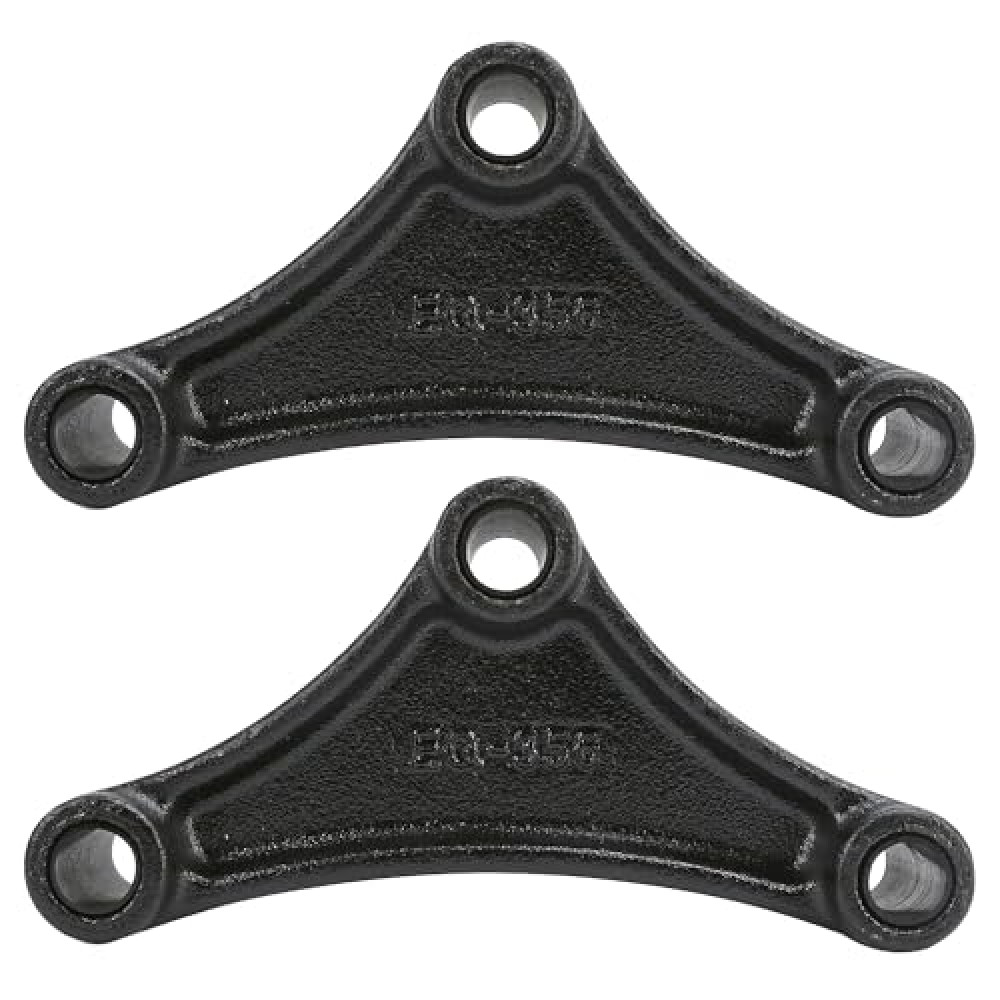 2 Packs EQ-356 Short 6.13" Trailer Equalizer for Double Eye Springs Suspension Parts 9/16 Hole Fit for 1 3/4" Wide Leaf Spring Trailer Center Pivot