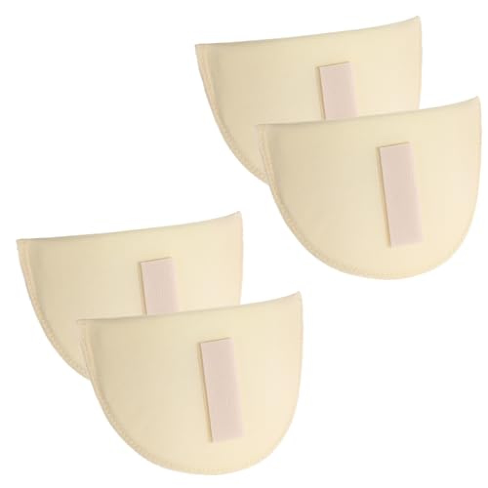 2 Pairs Set-in Shoulder Pads Thickness 1.5cm Shoulder Pads for Womens Clothing Breathable Sponge Pads Shoulder Enhancer Sewing Supplies for Sloping High Low Shoulders Blazer Suit T-Shirt (Flesh Color)