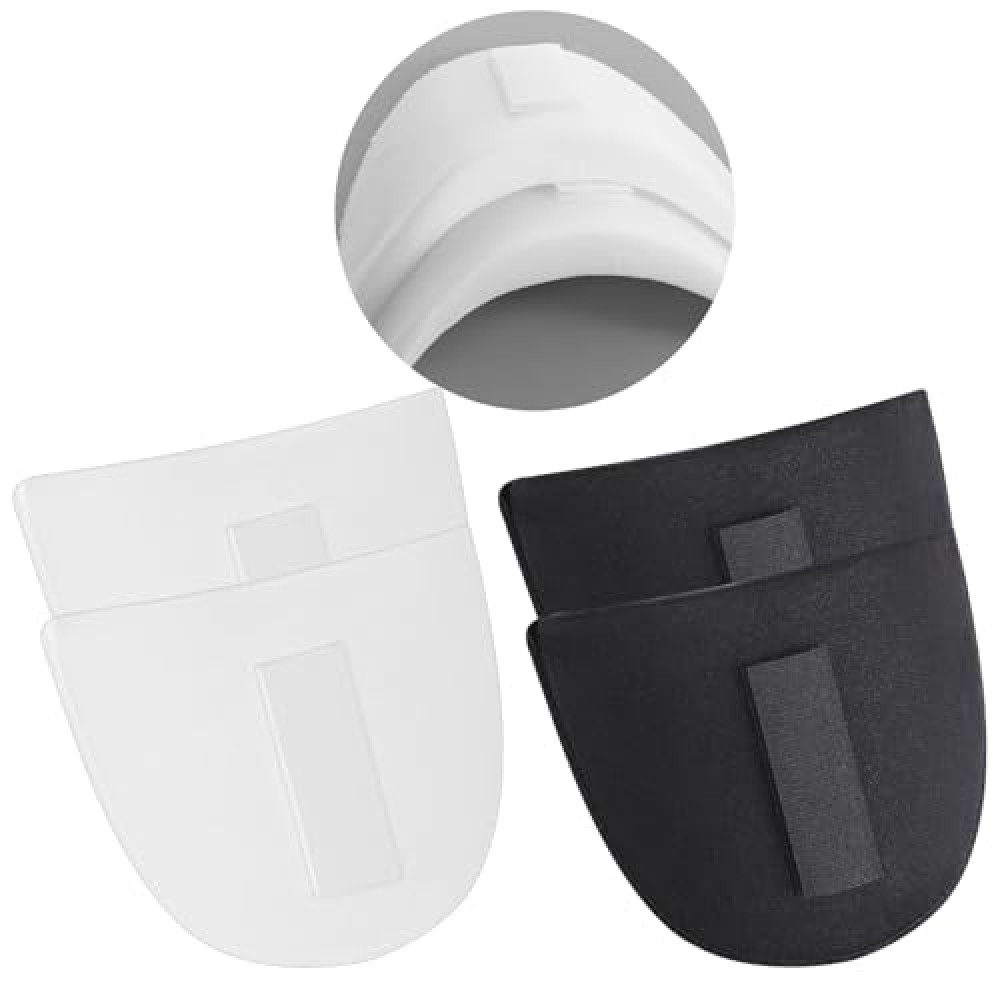 2 Pairs Shoulder Pads Thickness 0.5 in Shoulder Pads for Womens Clothing Set-in High Low Shoulders Pad Breathable Sewing Accessories for T-Shirt Suit Blazer（Black White）