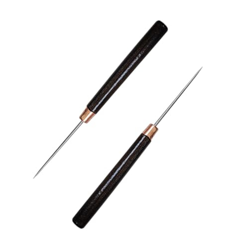 2 Pcs Awl Tool, Leather Awl Punch Tool, Scratch Awl Tool, Wooden Handle Scratch Awl, Leather Scratch Awl, Slender Awl, Sewing Awl Leather Craft Repair Tools, Awl Repair Tool, Sewing Tailors Awl