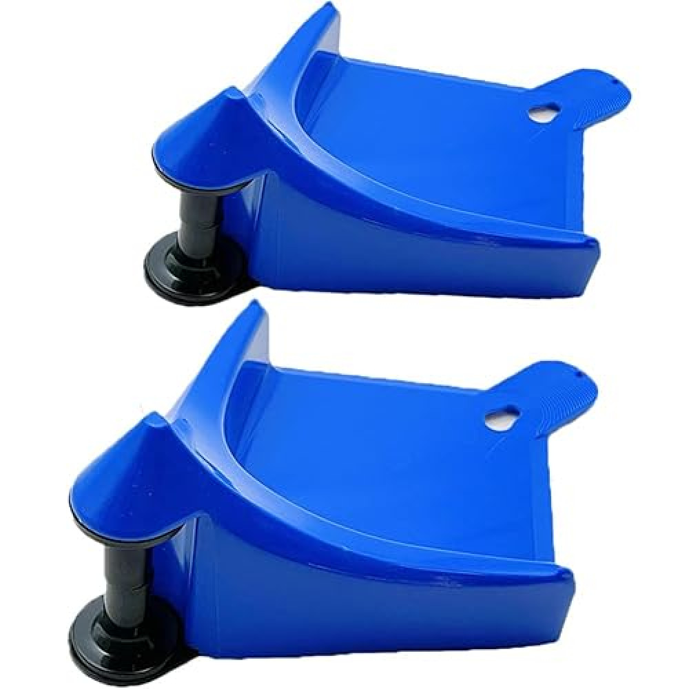2 Pieces Car Hose Guides, Tire Hose Rollers for Car Wash, Detailed Tire Hose Guides to Prevent Pressure Washer Hoses from Getting Stuck Under Tires and Avoiding Hooked Car Plastic Car (Blue)