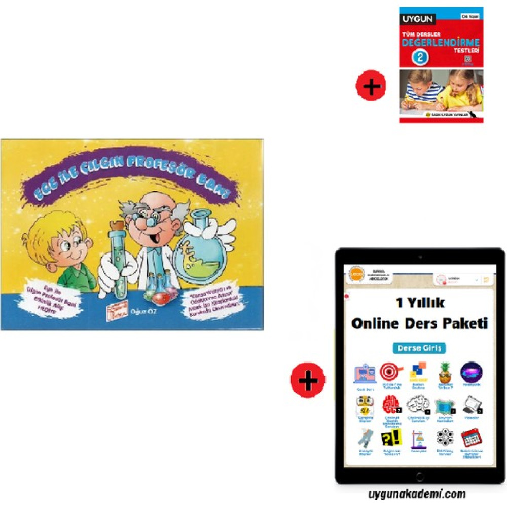 2. Sınıf Hikaye Kitabı Seti Ege ile Çılgın Profesör Bani Yeni + Sadık Uygun Yayınları Tüm Dersler 2. Sınıf Test Kitabı + 1 Yıllık Online Ders Paketi Çocuk Masal Fiyatı