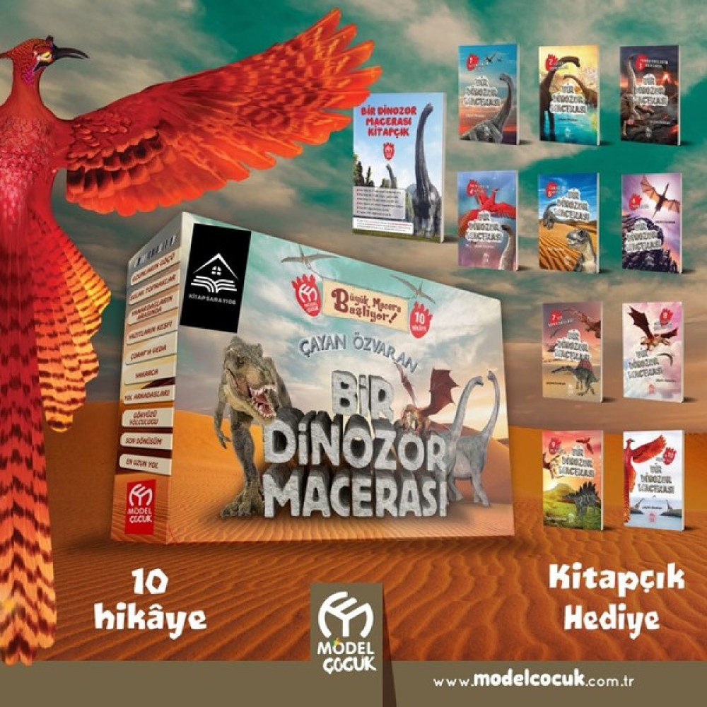 2. Sınıf Model Yayınları Bir Dinozor Macerası 10'u Hikaye Serisi Çocuk Masal Fiyatı