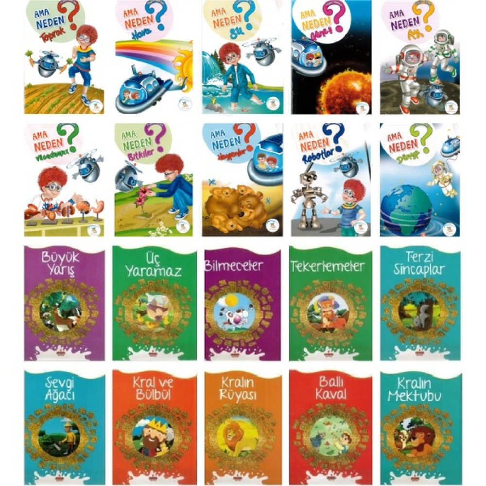 2. Sınıf Okumayı Sevdiren Hikaye Seti 20 Kitap (Ama Neden - 100 Temel Eser) Çocuk Masal Fiyatı
