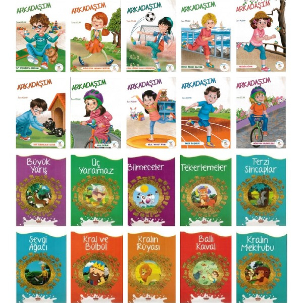 2. Sınıf Okumayı Sevdiren Hikaye Seti 20 Kitap (Arkadaşım - 100 Temel Eser) Çocuk Masal Fiyatı