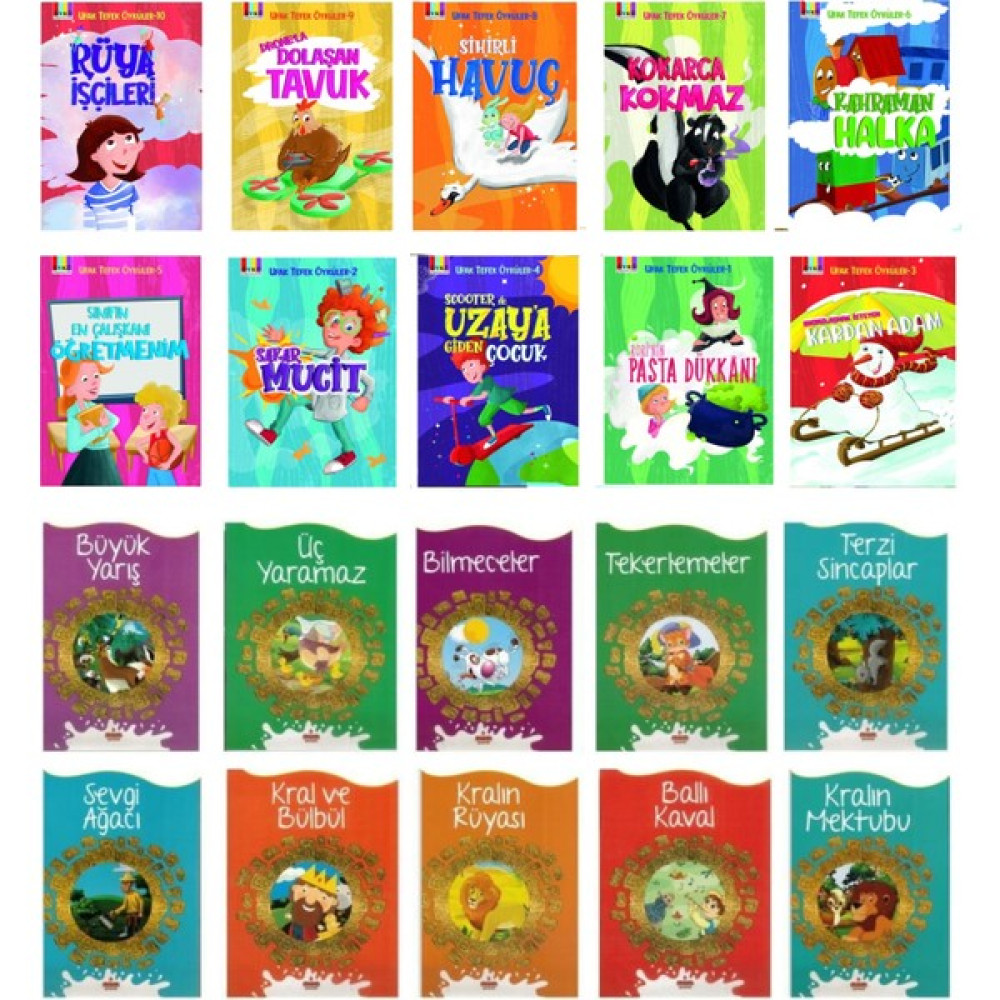 2. Sınıf Okumayı Sevdiren Hikaye Seti 20 Kitap (Ufak Tefek Öyküler + 100 Temel Eser) Çocuk Masal Fiyatı