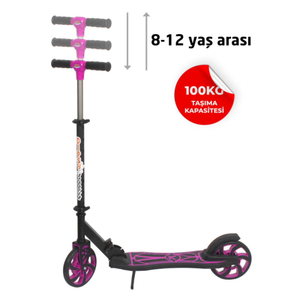 2 Tekerlekli Katlanabilir +12 Yas Uzeri Max 100 Kg Tasima Kapasite Frenli Scooter Scooter Fiyatı