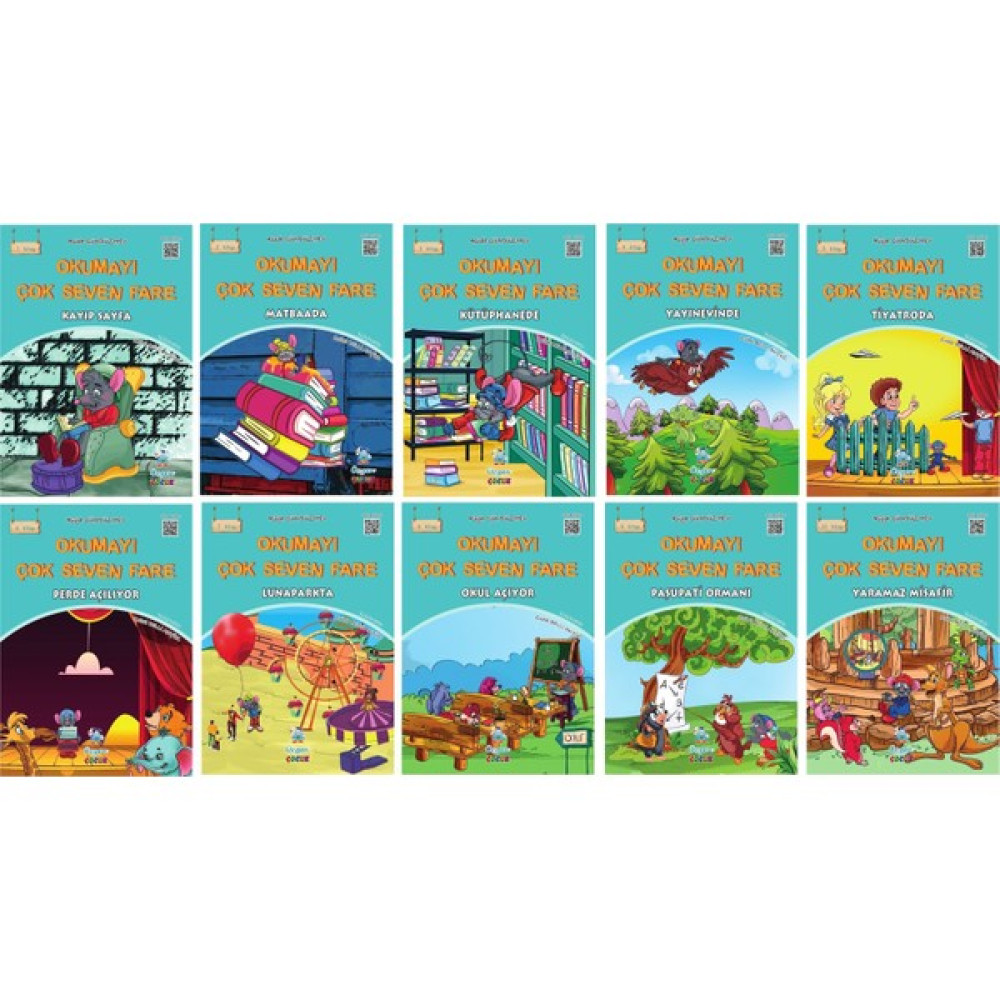 2 ve 3. Sınıflar Için Okumayı Çok Seven Fare (10 Kitap)+Kitap Okuma Not Defteri Okul Öncesi Eğitici & Öğretici Kitaplar Fiyatı