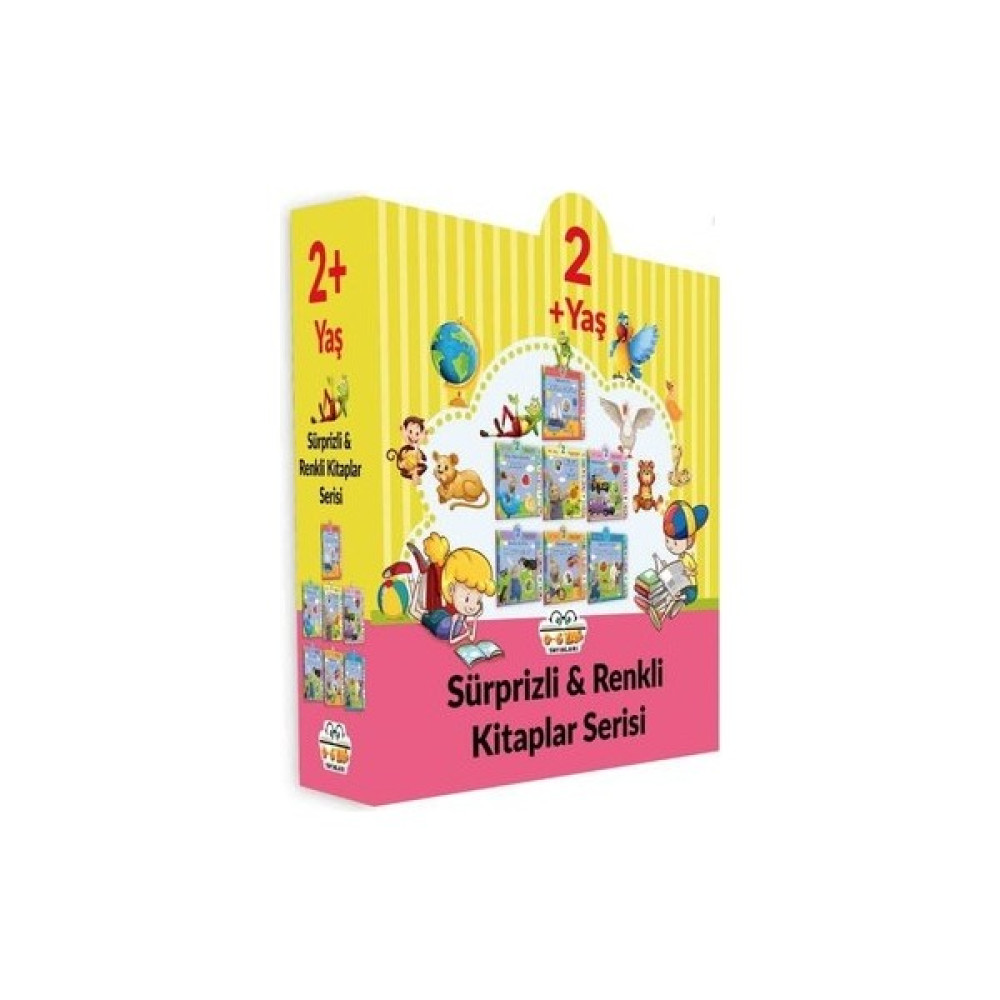 2+ Yaş Sürprizli - Renki Kitaplar Serisi - 7 Kitap Takım Okul Öncesi Eğitici & Öğretici Kitaplar Fiyatı