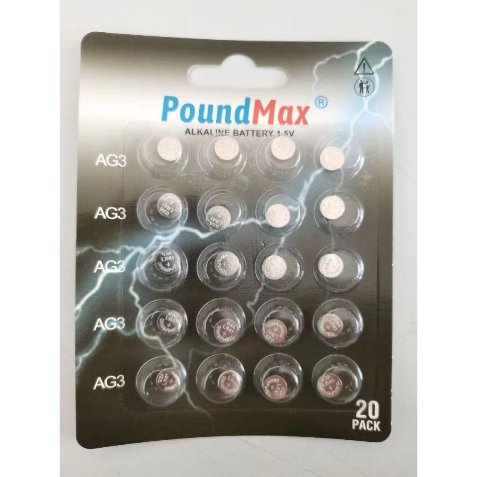 20 Adet Ag3 LR41 LR736 / L736 / G3 / G3A / 3ga / 192 / GP192 / V3GA / RW87 1.5V Poundmax Alkalin Düğme Piller Küçük Elektronik Ev Aletleri, Araba A... Normal & Şarj Edilebilir Piller Fiyatı