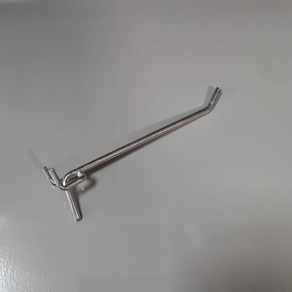 20 Adet Delikli Perde Fon Kancası Pano Kancası Askı Kancası 15 x 4 cm - Gümüş Perde Fiyatı