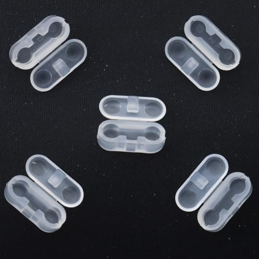20 Pack Bead Chains Connector, 4.5mm #10 Ball Chain Cord Connector Clips for Window Blind Pull Chain Replacement/Repair (Clear)