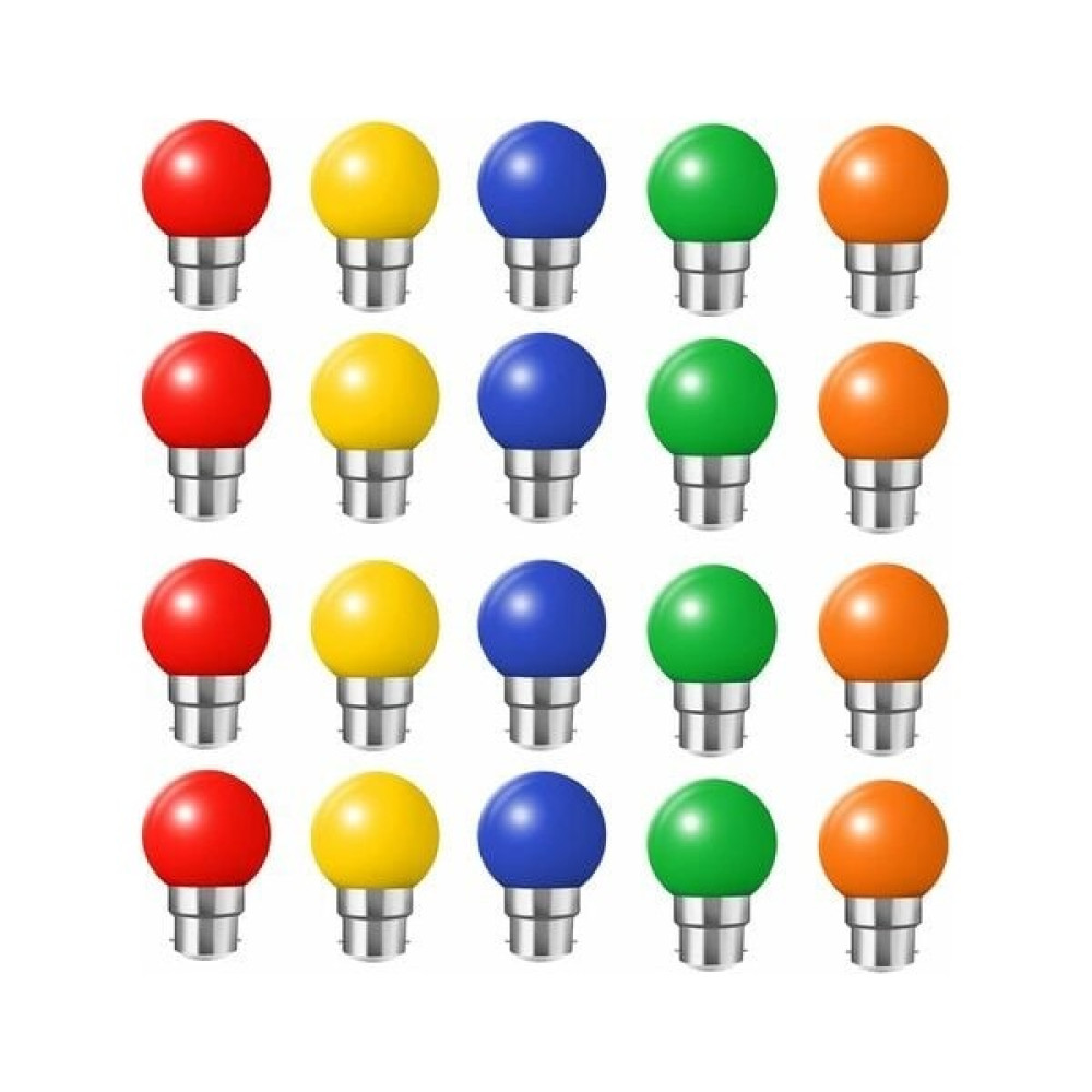 20 Parçalı Set Renkli AMPUL-2W-KIRMIZI+MAVI+SARI+YEŞIL+TURUNCU (Yurt Dışından) - 1 - 10 W Led Aydınlatmalar Fiyatı