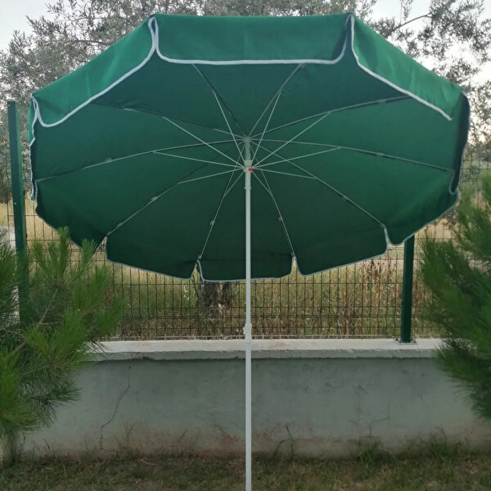 200 cm Çapında Plaj Balkon Vebahçe Şemsiyesi - Yeşil Bahçe Şemsiyesi Fiyatı