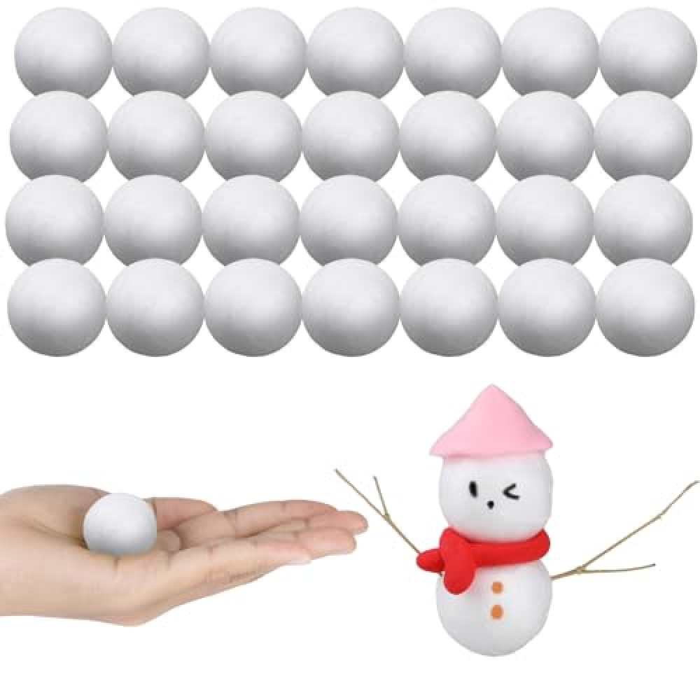 200 Pcs White Craft Foam Balls Small Styrofoam Balls 0.6 Inch Smooth Polystyrene Round Foam Balls Small Craft Foam Balls for DIY Crafting and Decoration