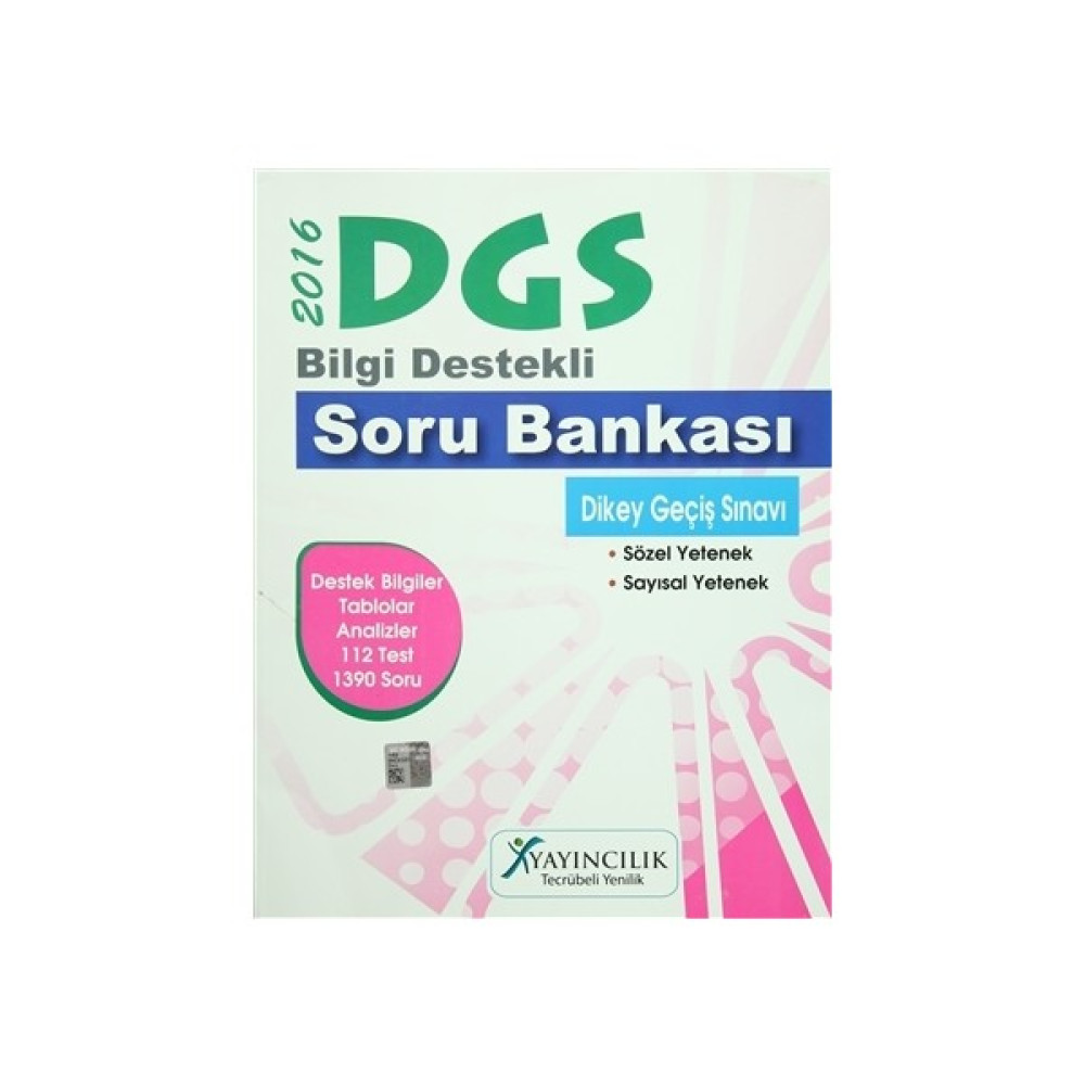 2016 DGS Bilgi Destekli Soru Bankası Kaynak Kitapları Fiyatı
