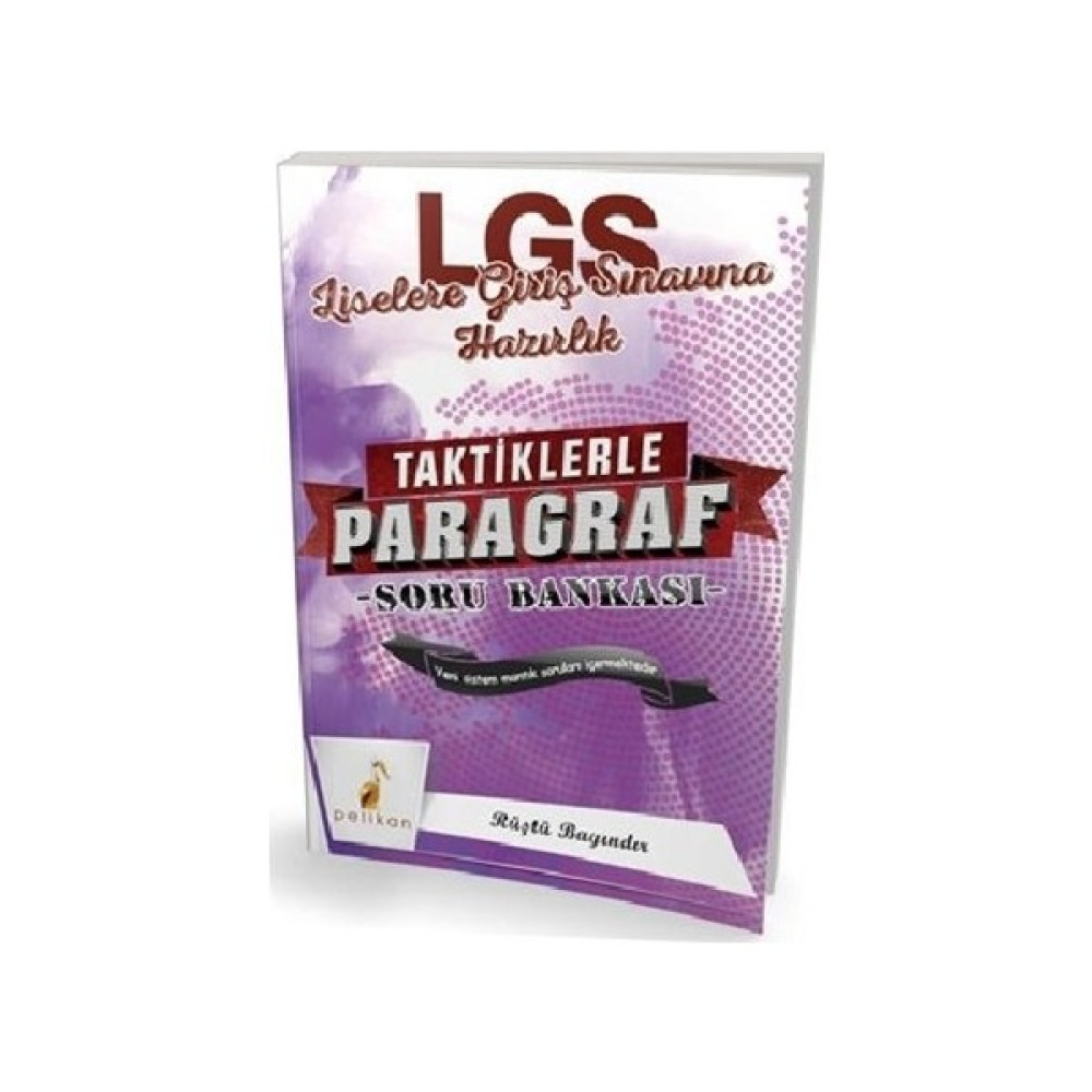 2018 LGS Liselere Giriş Sınavına Hazırlık - Taktiklerle Paragraf Soru Bankası Ders Sınav Kitapları Fiyatı