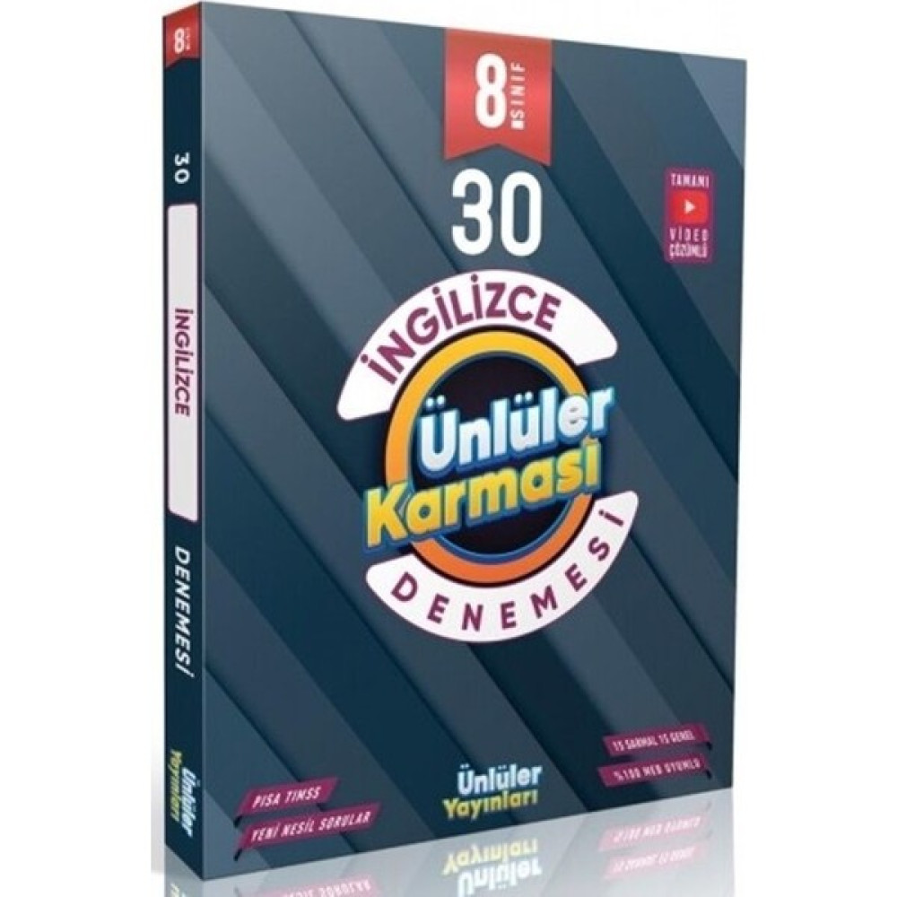 2021 8. Sınıf LGS Ingilizce 30 Deneme Kaynak Kitapları Fiyatı