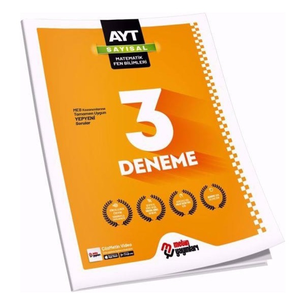 2023 Metin Yayınları AYT Sayısal 3 Genel Deneme Temel Yeterlilik Testi (TYT) Fiyatı