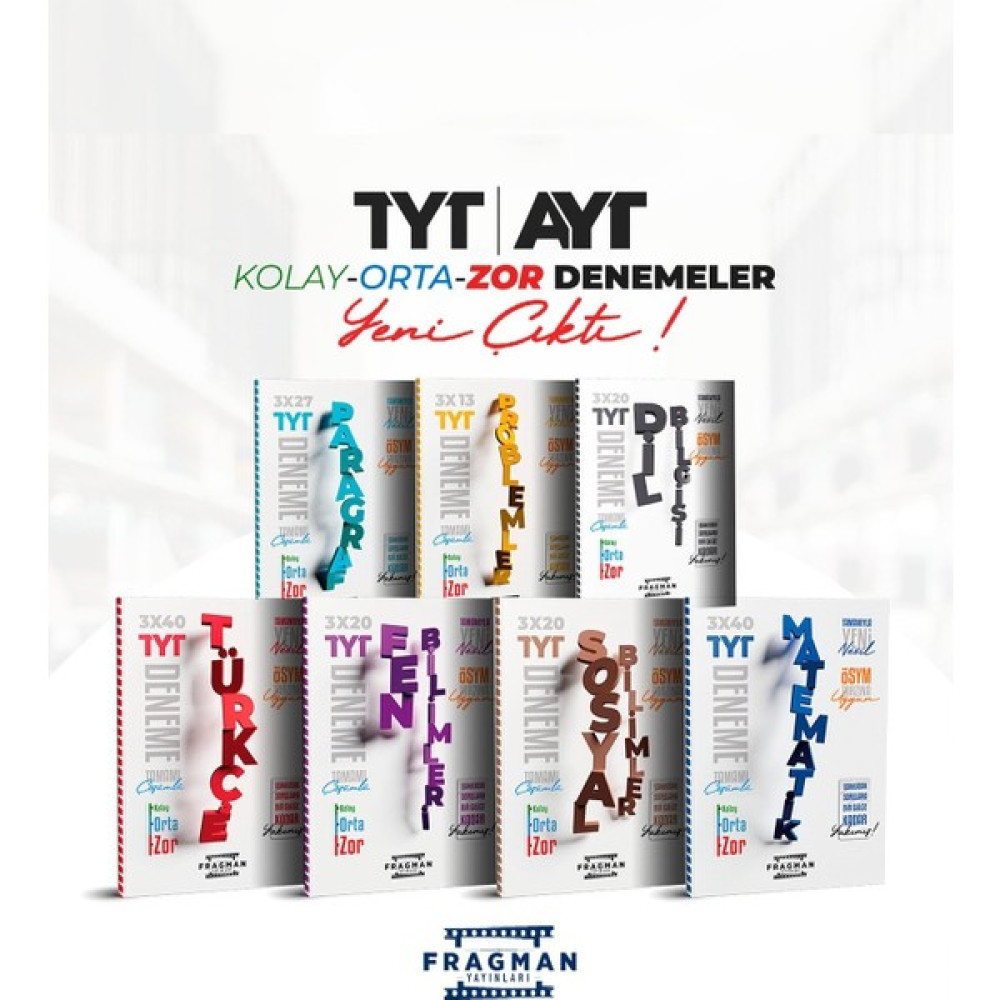 2023 TYT Yeni Nesil Muhteşem Deneme Seti Ösym Tarzına Uygun Kolay Orta Zor 21 Deneme Temel Yeterlilik Testi (TYT) Fiyatı