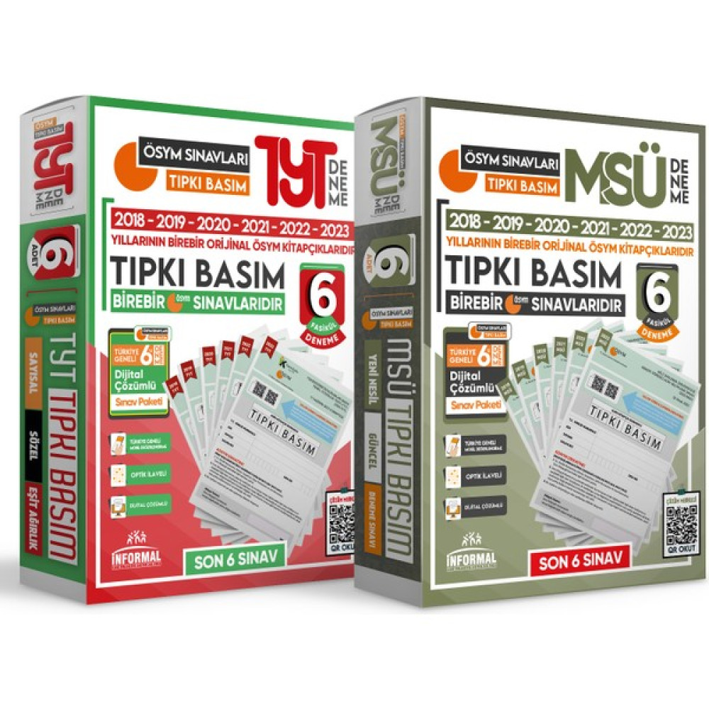 2024 YKS-TYT-MSÜ ÖSYM Tıpkı Basım Türkiye Geneli Dijital Çözümlü 12lİ PAKET DENEME Kaynak Kitapları Fiyatı