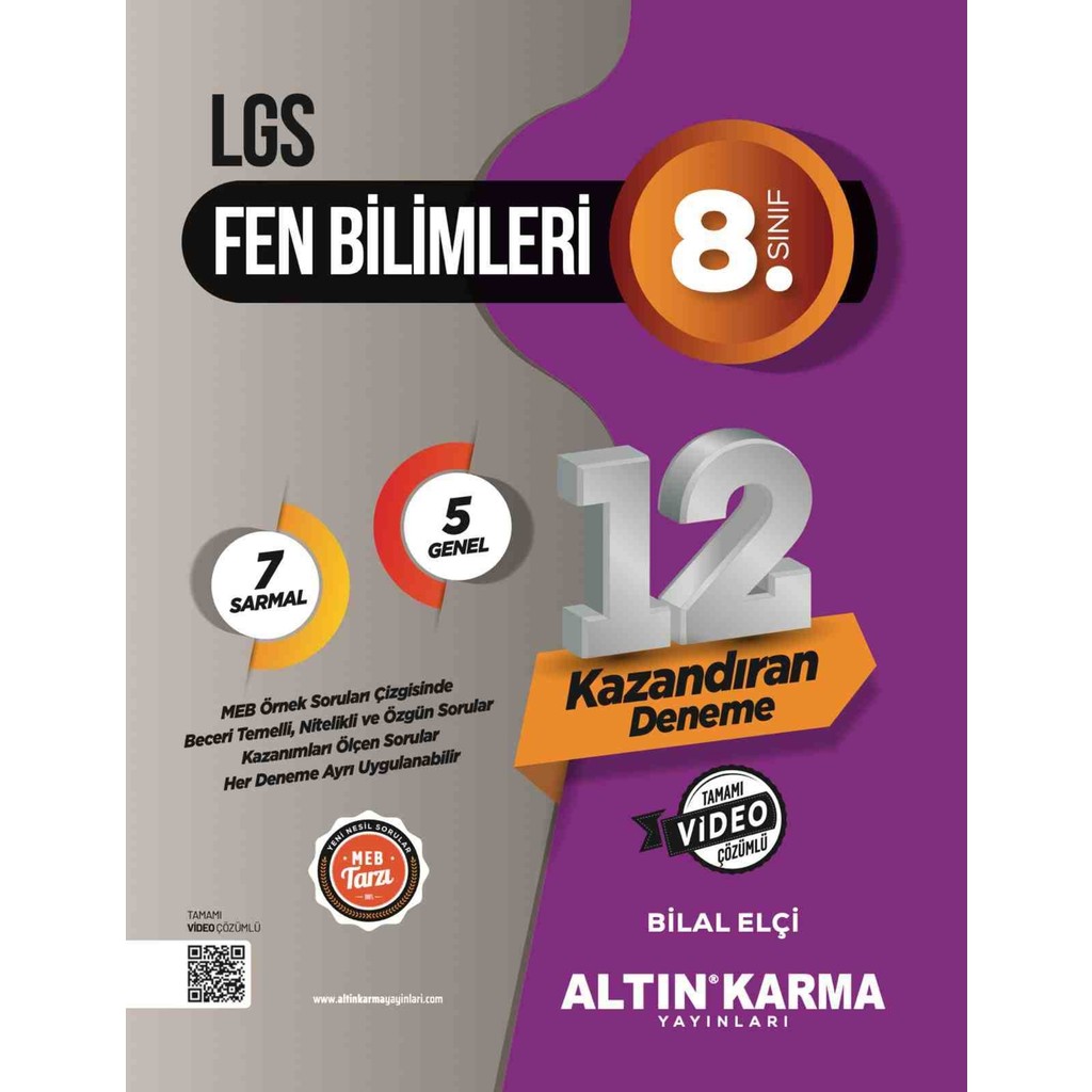 2025 Altın Karma Lgs Fen Bilimleri Sarmal Deneme (Yazar: Bilal Elçi) Fen - Bilişim ve Teknoloji Fiyatı