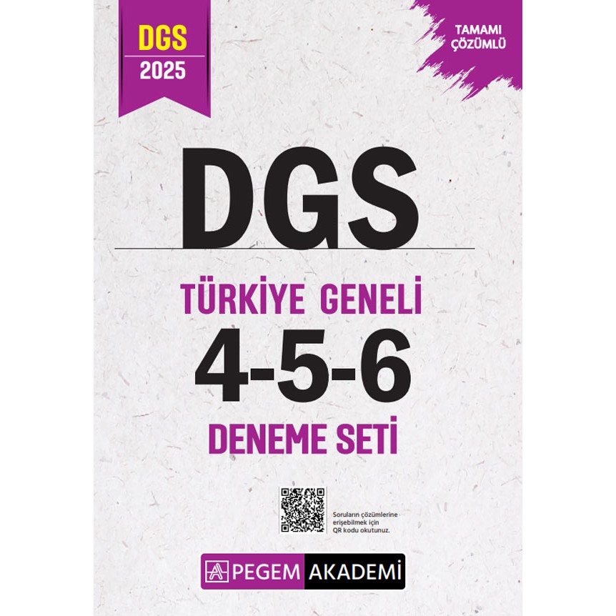 2025 Dgs Tamamı Çözümlü Türkiye Geneli 4-5-6 (3'lü Deneme Seti) DGS Fiyatı